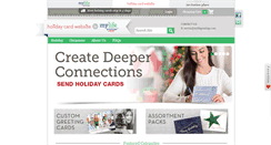 Desktop Screenshot of holidaycardwebsite.com