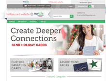 Tablet Screenshot of holidaycardwebsite.com
